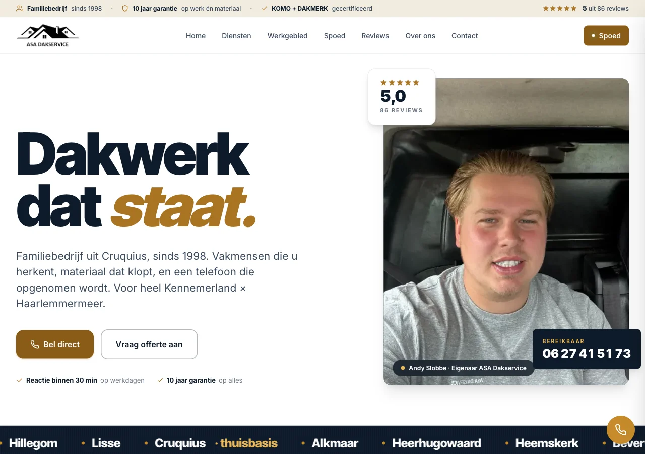 Website ASA Dakservice