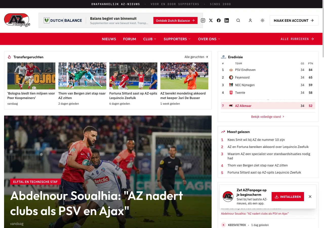 Website AZFanpage