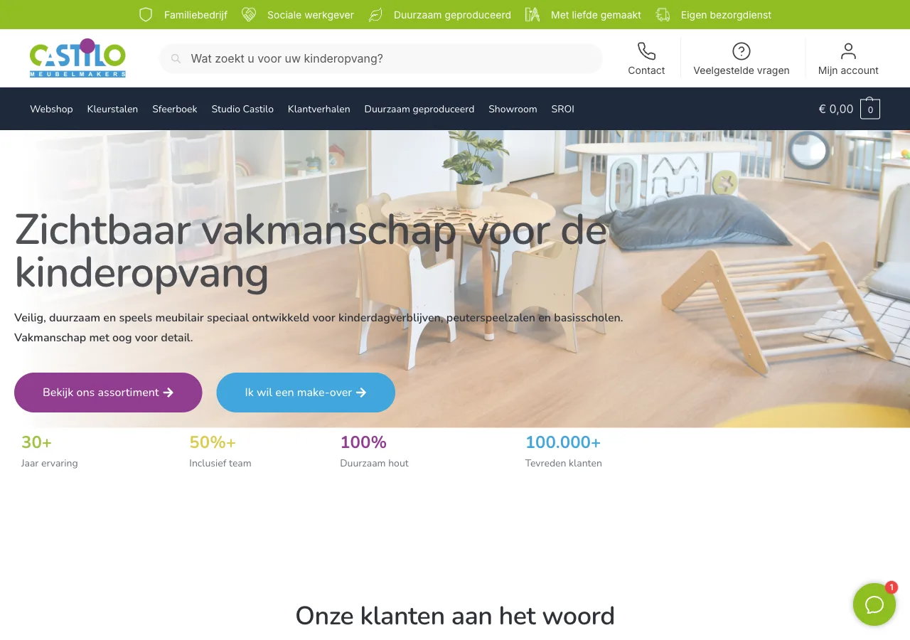 Website Castilo Meubelmakers