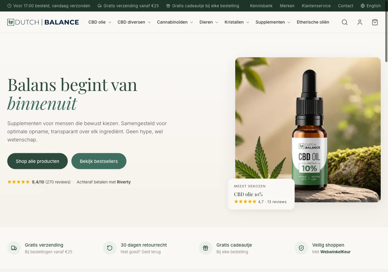Website Dutch Balance