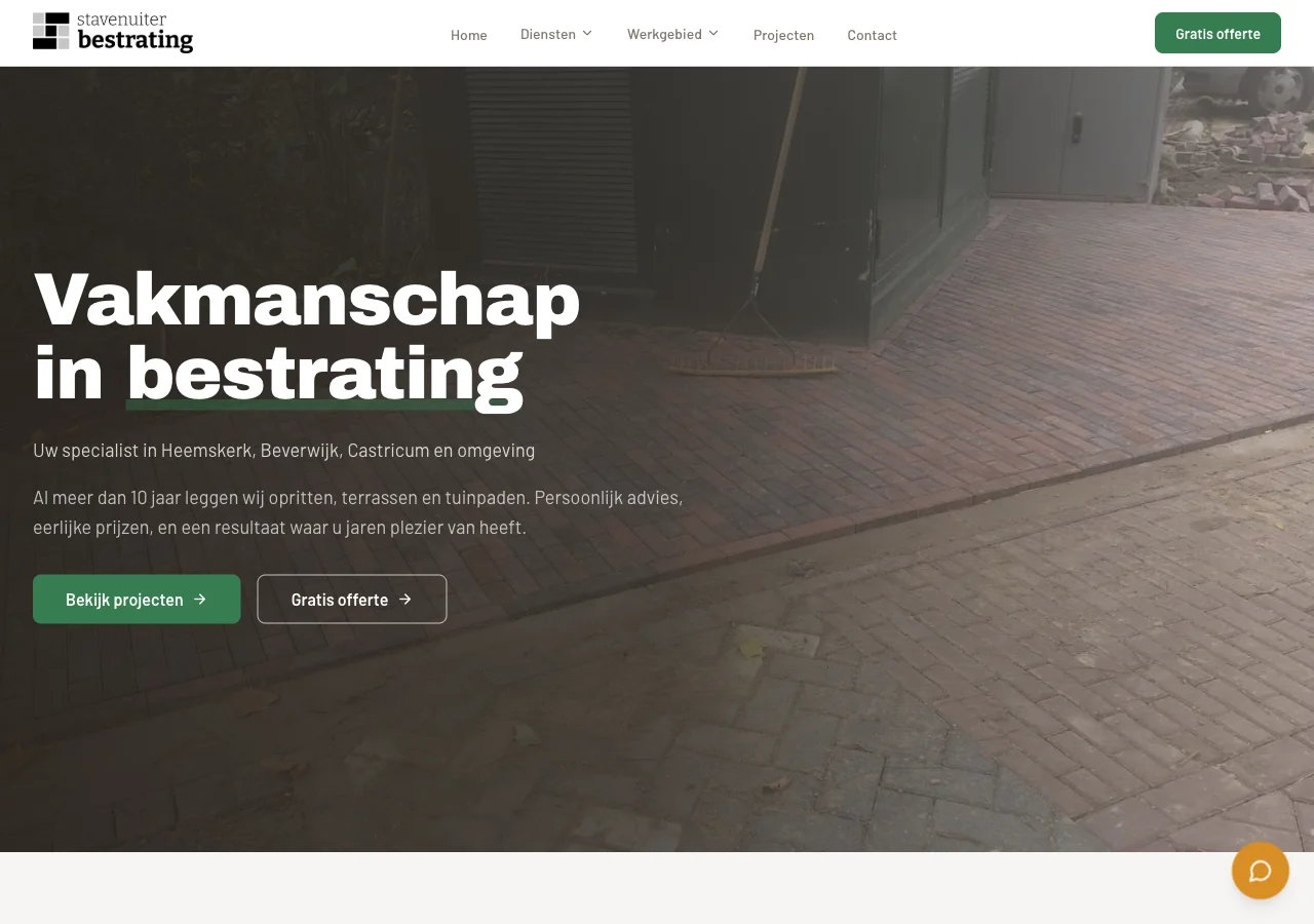 Website Stavenuiter Bestratingen