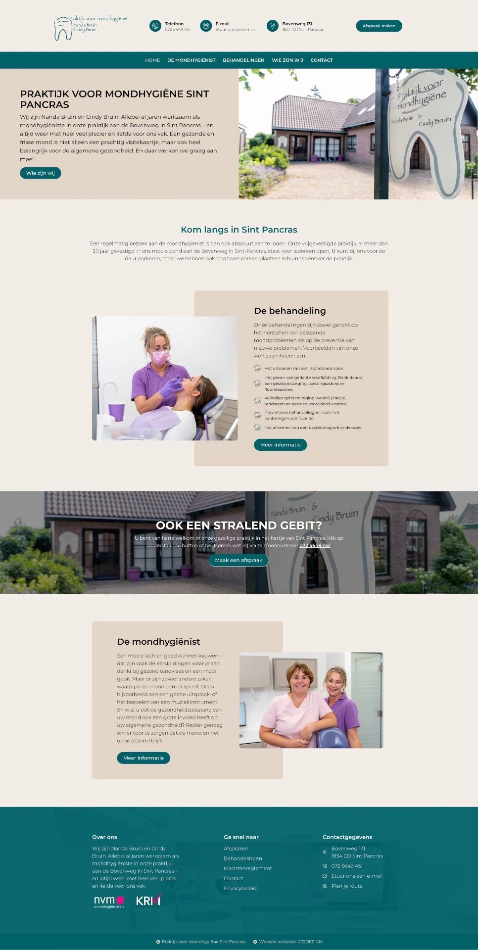 Website Mondhygiëniste Sint Pancras