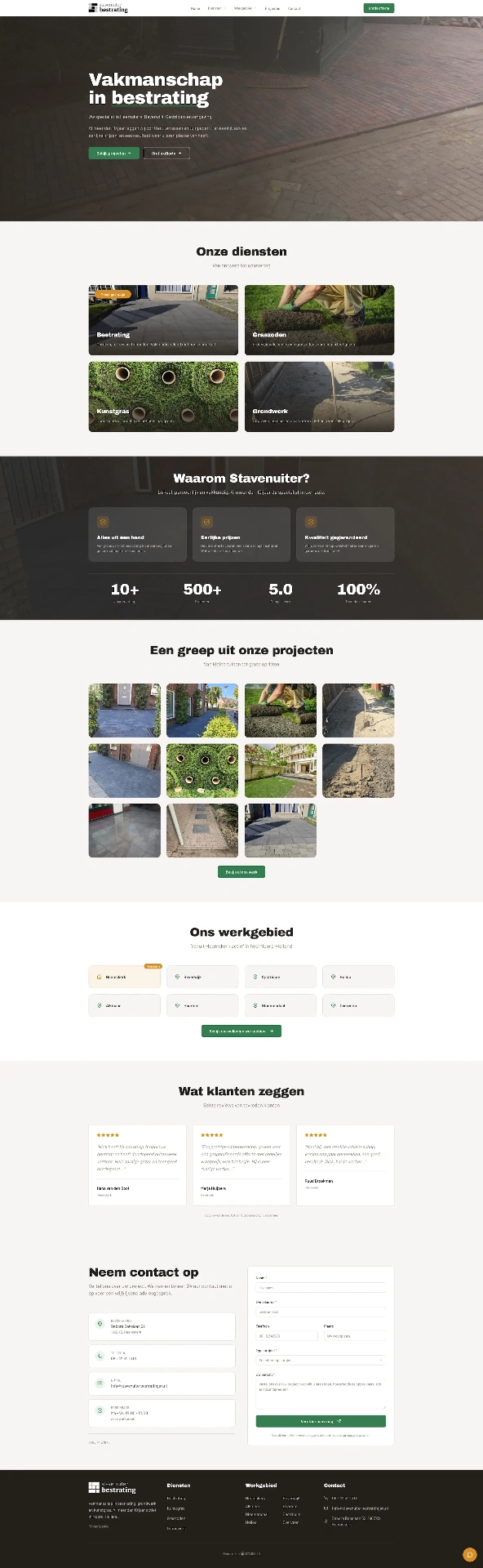 Website Stavenuiter Bestratingen